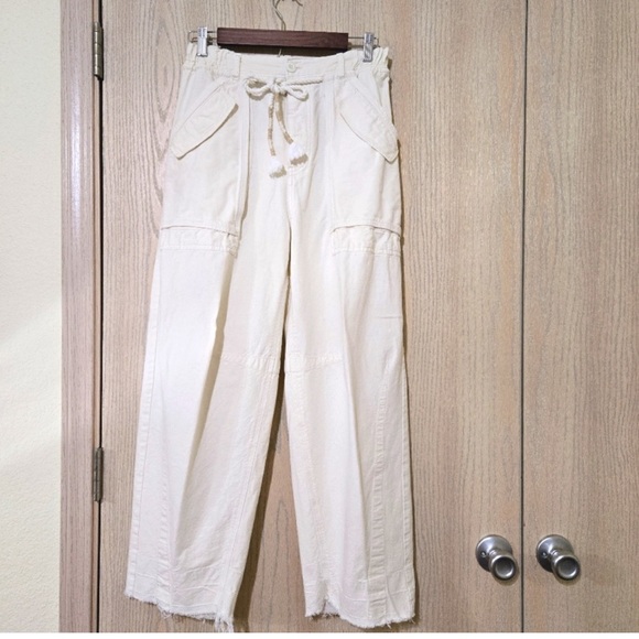 NWOT - FP Linen pants. Rare Size XS Waist Measurement 14” 12” Inseam 25” Length - Picture 1 of 15